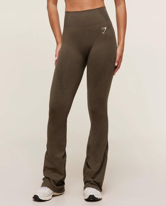 Vital Soft Flared Leggings - Espresso Marl
