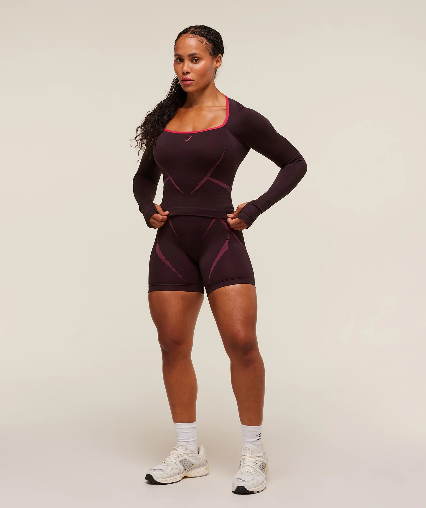 Apex Lift Seamless shorts - Cherry Purple/Build Pink