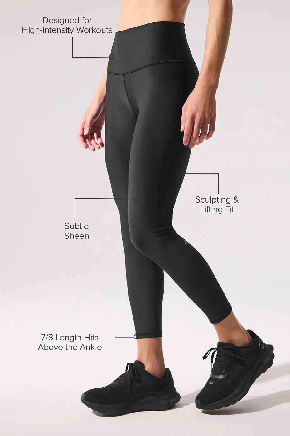 7/8 High-Airlift Legging - Black