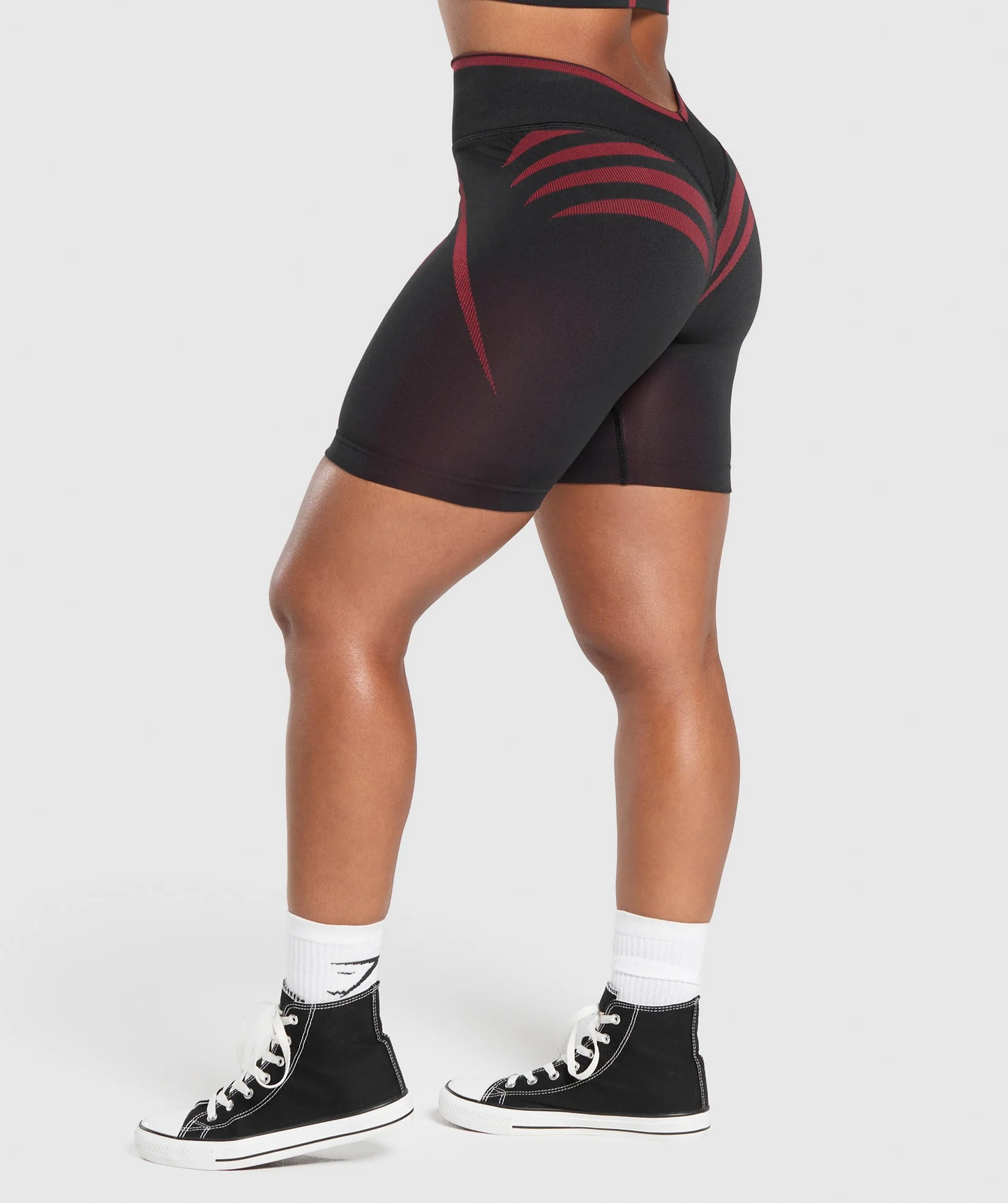 Apex Lift Seamless shorts - Black/Carmine Red