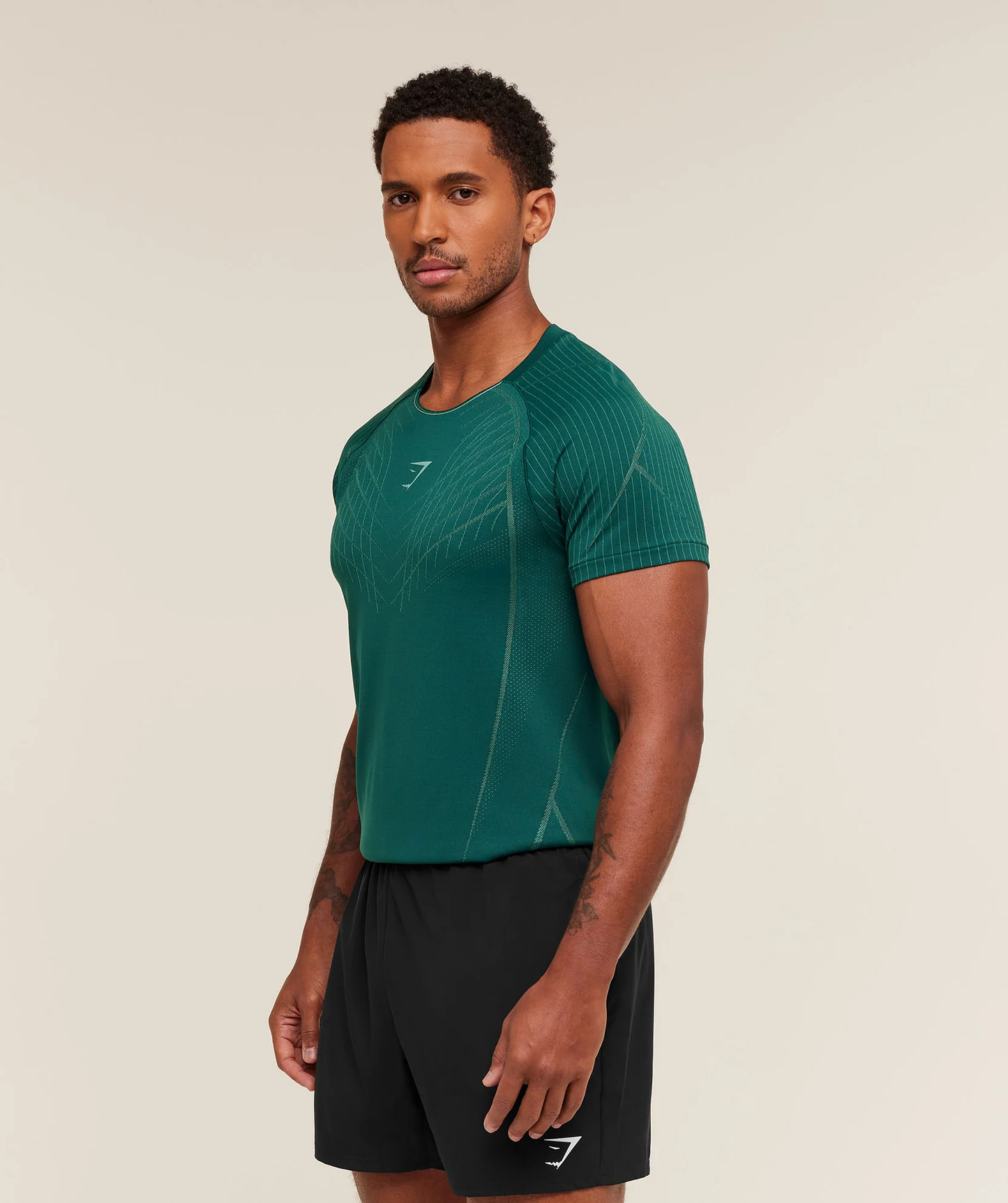 Apex Seamless T-Shirt - Weighted Teal/Muted Teal