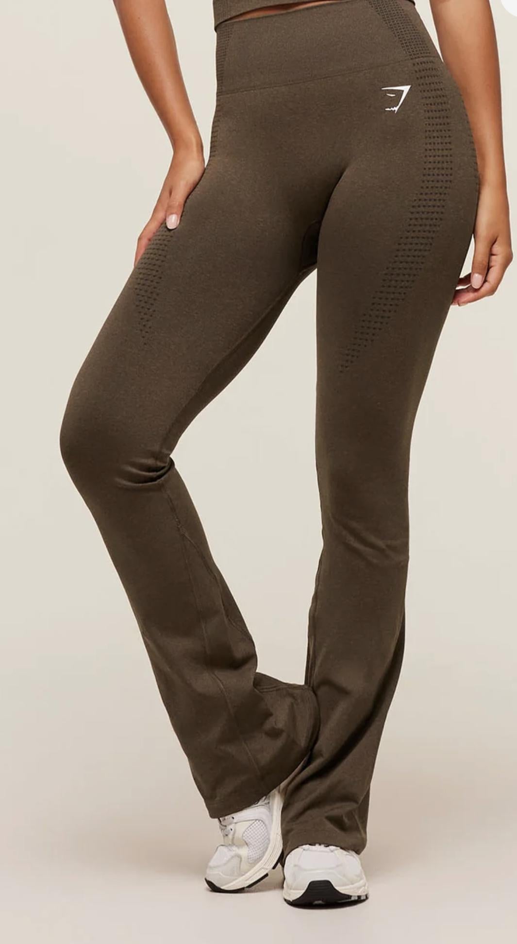 Vital Soft Flared Leggings - Espresso Marl