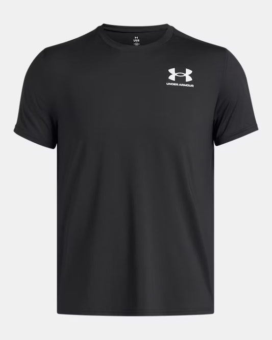 HeatGear® Fitted Men's Short Sleeve - Black/White