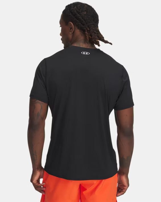 HeatGear® Fitted Men's Short Sleeve - Black/White