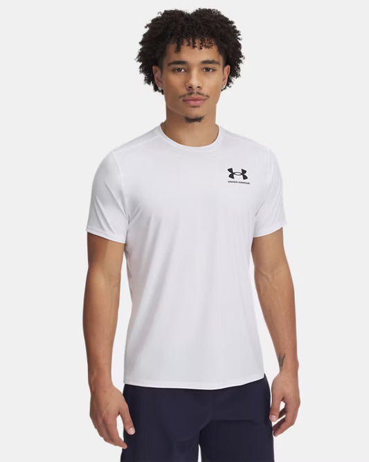 HeatGear® Fitted Men's Short Sleeve - White / Black