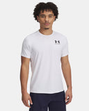 HeatGear® Fitted Men's Short Sleeve - White / Black