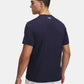 HeatGear® Fitted Men's Short Sleeve - Midnight Navy / White