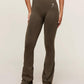 Vital Soft Flared Leggings - Espresso Marl