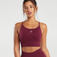 Sweat Seamless Longline Sports Bra -  Purple/ Plum Pink