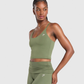 Training Cami Tank With Shelf - Core Olive