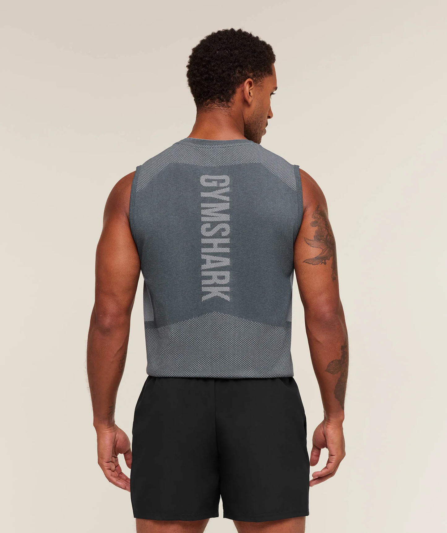 Lightweight Seamless Tank - Iron Blue/Dark Grey