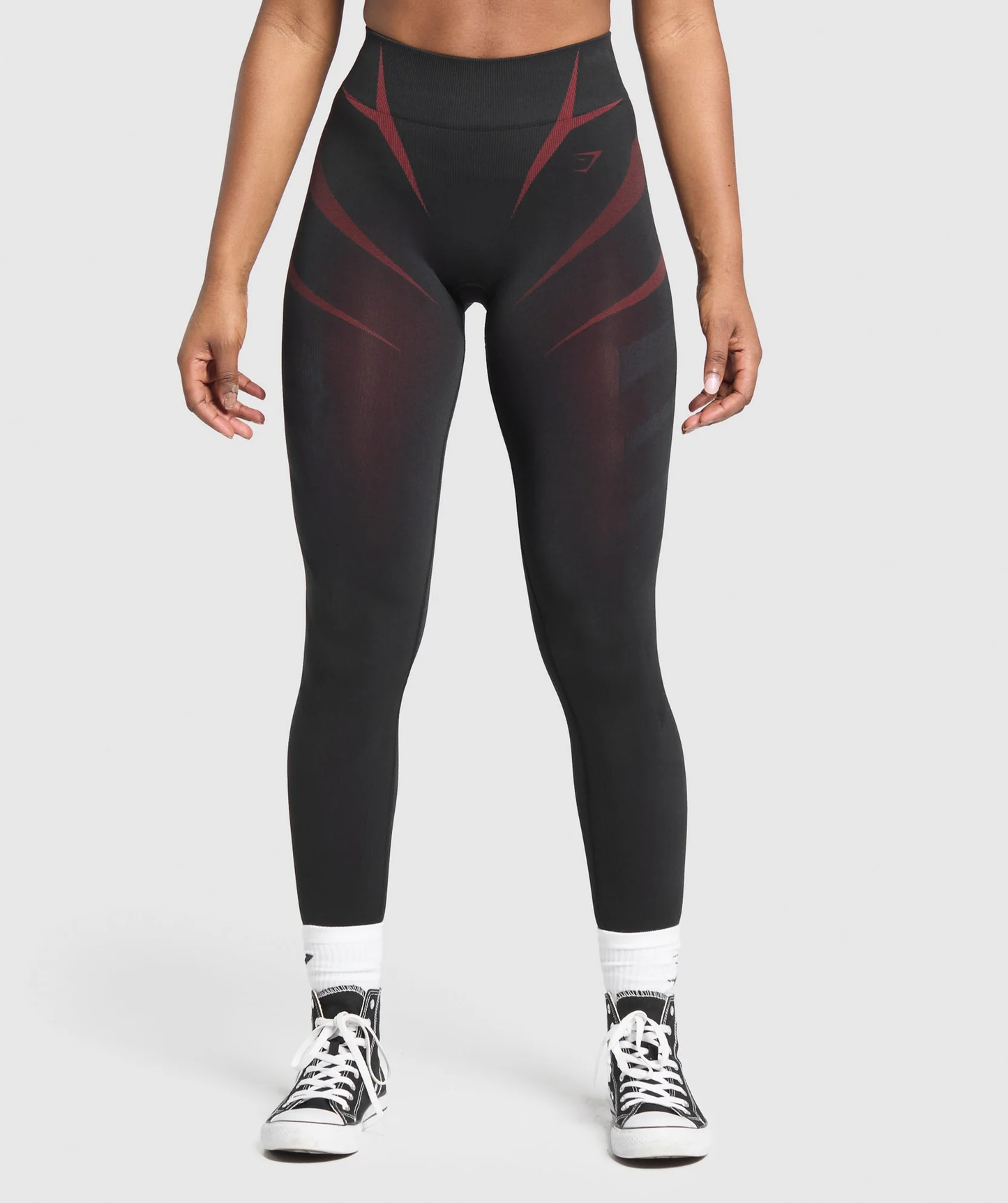 Apex Lift Seamless Leggings - Black/Carmine Red