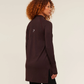 Vital Long Line Top - Rich Maroon/Marl