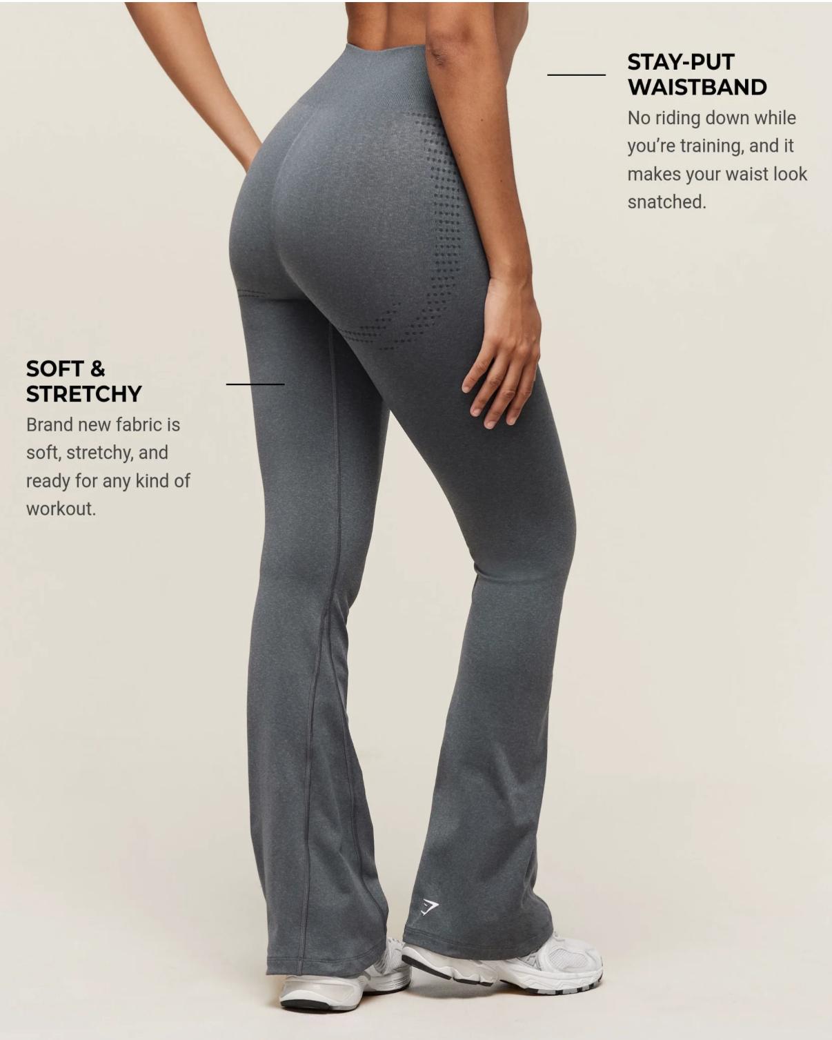 Vital Soft Flared Leggings - Strong Grey/Marl
