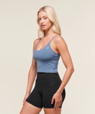Training Cami Tank With Shelf - Worn Blue