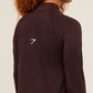 Vital Long Line Top - Rich Maroon/Marl