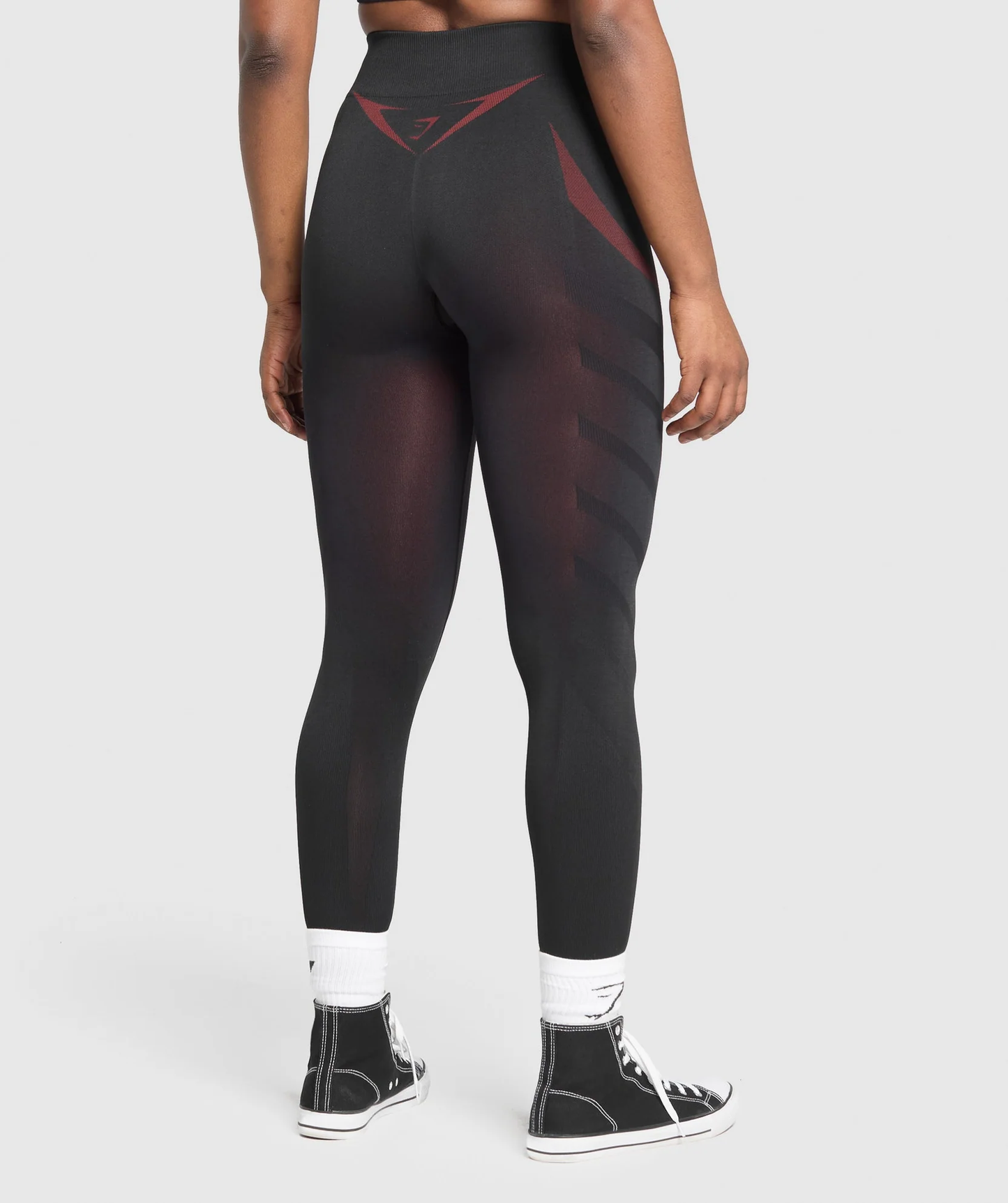 Apex Lift Seamless Leggings - Black/Carmine Red