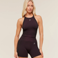 Sport Seamless Cropped Tank - Reset Pink/Black