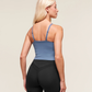 Training Cami Tank With Shelf - Worn Blue