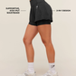 Vital 2 in 1 Running Shorts - Black Marl