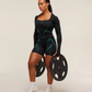Apex Lift Seamless shorts - Black/Brand Blue