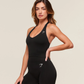 Vital Seamless Halter Neck Tank - Black