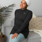 Vital Long Line Top - Black Marl