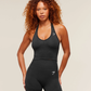 Vital Seamless Halter Neck Tank - Strong grey / Marl