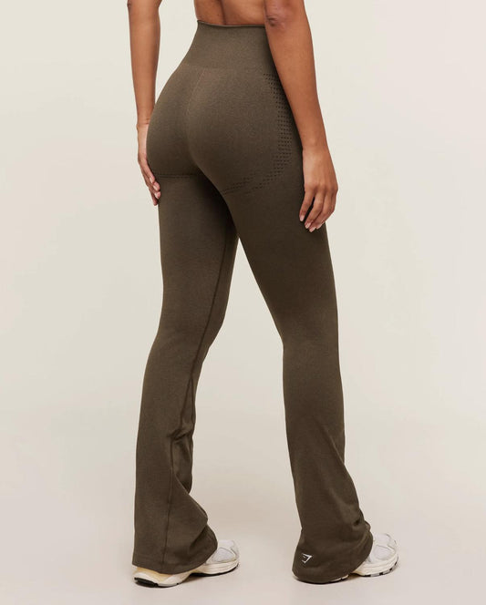 Vital Soft Flared Leggings - Espresso Marl