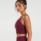 Sweat Seamless Longline Sports Bra -  Purple/ Plum Pink