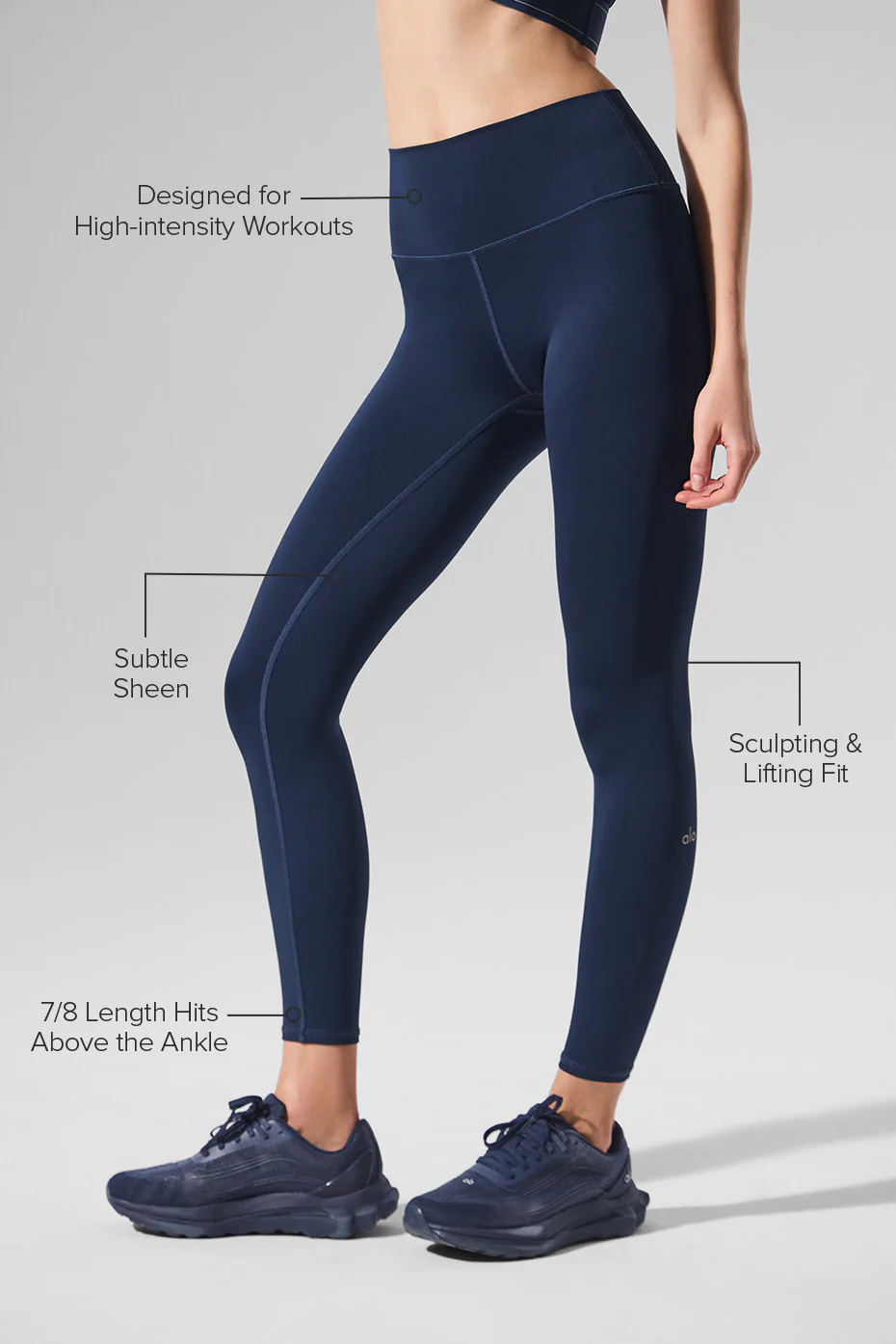7/8 High-Airlift Legging - NavyBlue