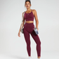 Sweat Seamless Longline Sports Bra -  Purple/ Plum Pink