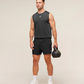 Lightweight Seamless Tank - Black/Silhouette Grey