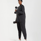Vital Long Line Top - Black Marl