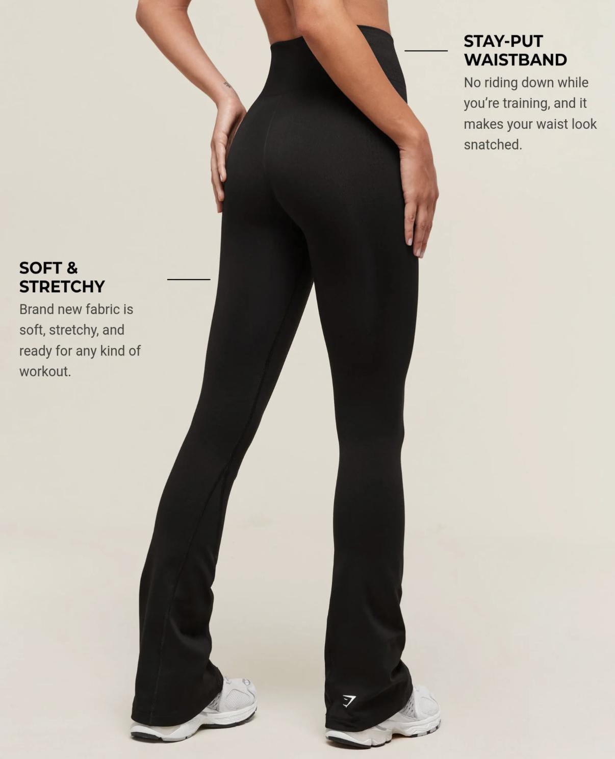 Vital Soft Flared Leggings - Black