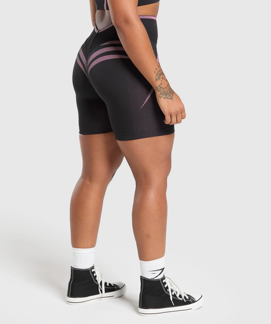 Apex Lift Seamless shorts - Darkest Purple/Sour Pink