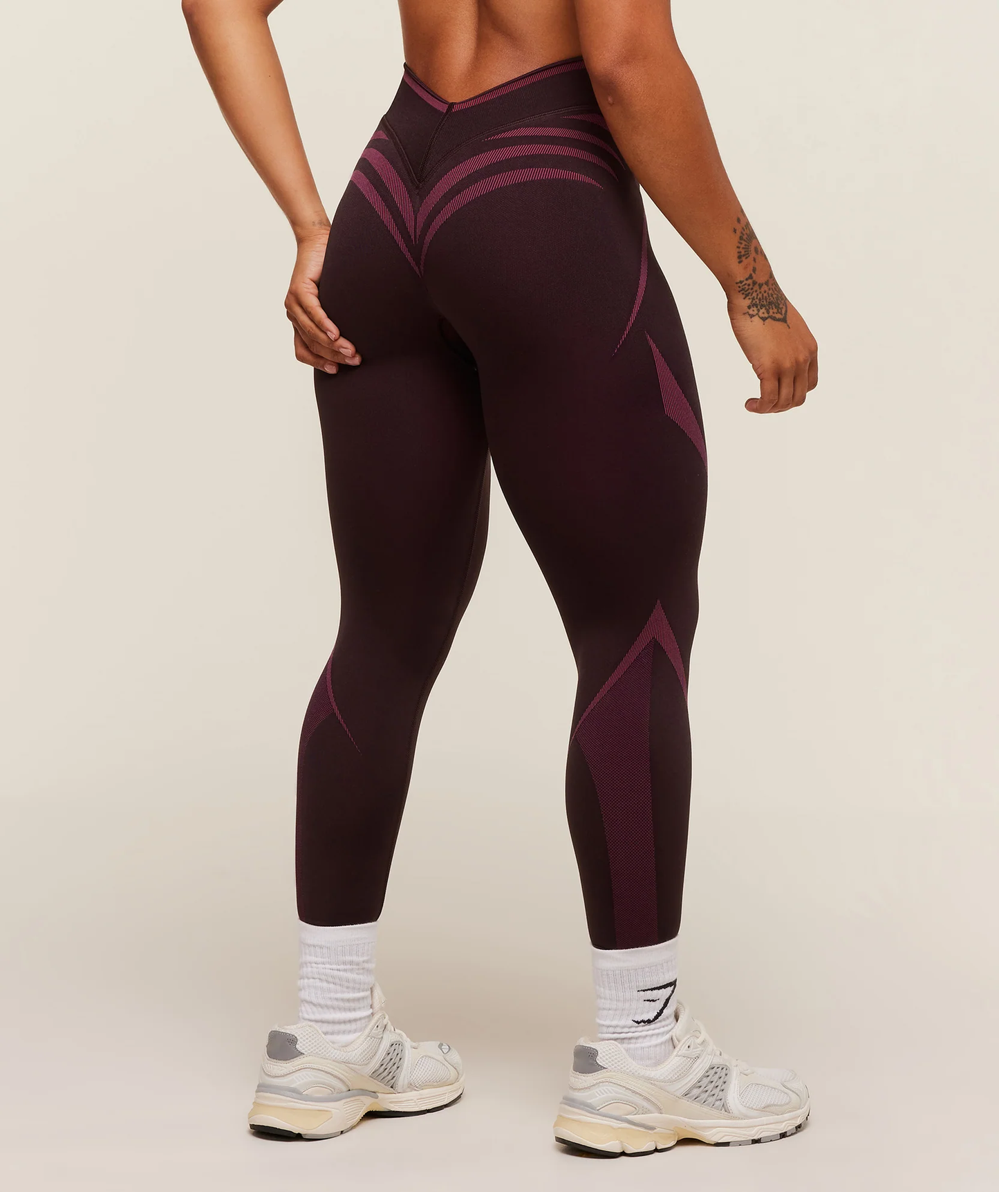 Apex Lift Seamless Leggings - Cherry Purple/Build Pink
