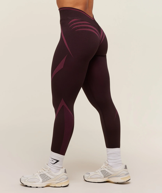 Apex Lift Seamless Leggings - Cherry Purple/Build Pink