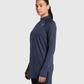 Vital Long Line Top - Heavy Blue Marl
