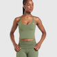 Training Cami Tank With Shelf - Core Olive