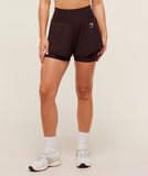 Vital 2 in 1 Running Shorts - Rich Maroon/Marl
